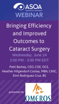 Bringing Efficiency and Improved Outcomes to Cataract Surgery, Presented by Omeros icon
