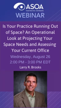 Is Your Practice Running Out of Space? An Operational Look at Projecting Your Space Needs and Assessing Your Current Office icon