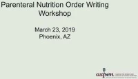 Parenteral Nutrition Order Writing Workshop icon