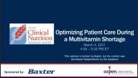 Optimizing Patient Care During a Multivitamin Shortage icon