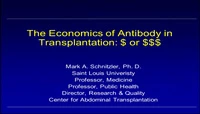 The Economics of Antibody in Transplantation: $ or $$$ icon