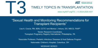 Sexual Health and Monitoring Recommendations for Transplant Recipients icon
