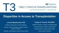 Disparities in Access to Transplantation icon