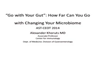 "Go with Your Gut": How Far Can You Go with Changing Your Microbiome? icon