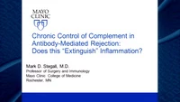 Chronic Control of Complement in Antibody-mediated Rejection: Does this "Extinguish" Inflammation? icon