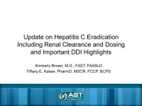 Update on Hepatitis C Eradication Including Renal Clearance and Dosing and Important DDI Highlights icon