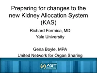 Kidney Allocation System Changes: Strategies to  Improve Recipient Readiness and Reduce Disparities icon