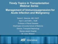 Management of Immunosuppression in the Setting of Acute Infectious Complications and Malignancy icon