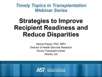 Strategies to Improve Recipient Readiness and Reduce Disparities icon
