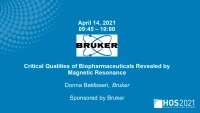 Critical Qualities of Biopharmaceuticals Revealed by Magnetic Resonance - Technical Seminar Sponsored by Bruker icon