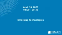 Session VII: Emerging Technologies icon