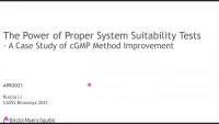 The Power of Proper System Suitability Tests - A Case Study of cGMP Method Improvement icon