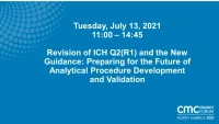 Revision of ICH Q2(R1) and the New Guidance icon
