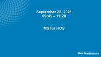 Session III - MS for HOS icon
