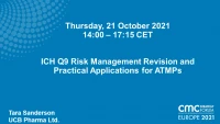 ICH Q9 Risk Management Revision and Practical Applications for ATMPs icon
