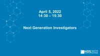 Session V: Next Generation Investigators icon