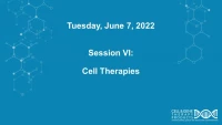 Session VI - Cell Therapies icon