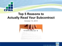 Top 5 Reasons to Actually Read Your Subcontract icon