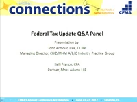Federal Tax Update Q&A Panel icon