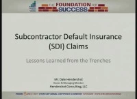 Subcontractor Default Insurance (SDI) Claims: Lessons Learned from the Trenches-ENCORE icon