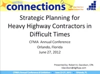 Strategic Planning for Heavy & Highway Contractors in Difficult Times icon