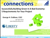 Successfully Building Green in a Poor Economy: 5 Requirements for Your Next Green Project icon
