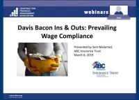 Davis Bacon Ins and Outs – Prevailing Wage Compliance icon