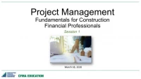Project Management Fundamentals for the Construction Financial Professional - Day 1 icon