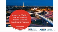 Impacts of COVID-19 and the Future of Federal and State Funding and Programs icon