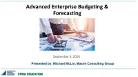 Advanced Enterprise Budgeting and Forecasting icon