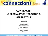 Contracts: A Specialty Contractor's Perspective icon
