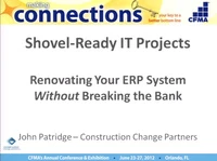 Shovel-Ready IT Projects -- Renovating Your ERP System Without Breaking the Bank icon