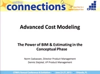 Advanced Cost Modeling: The Power of BIM & Estimating in the Conceptual Phase icon