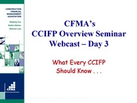 CCIFP Overview Seminar: Day 3 icon