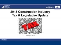 2018 Construction Industry Tax & Legislative Update icon
