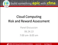 Dawn Peer Group: Panel Discussion with Q&A - Cloud Computing "Risk & Reward" Assessment icon