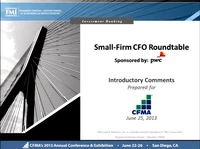 Dawn Peer Group: Small-Firm CFO Roundtable Discussions icon
