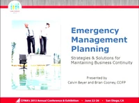 Mini Conference V: Emergency Management Planning - Strategies & Solutions for Maintaining Business Continuity icon