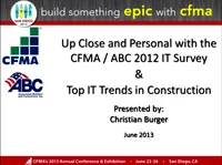 CFMA/ABC 2012 IT Survey Results: What Does it All Mean? icon