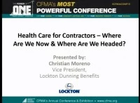 Health Care for Contractors - Where We Are & Where We Are Headed icon