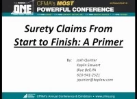 Surety Claims from Start to Finish icon