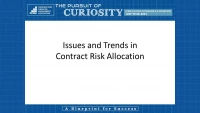 Trends and Issues in Contract Risk Allocation icon