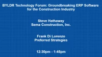 BYLDR Technology Forum: Groundbreaking ERP Software for the Construction Industry icon