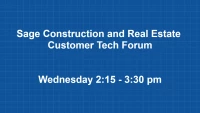 Sage Construction and Real Estate Customer Tech Forum icon