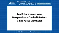 Real Estate Investment Perspectives – Capital Markets & Tax Policy Discussion icon