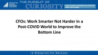 CFOs: Work Smarter Not Harder in a Post-COVID World to Improve the Bottom Line icon