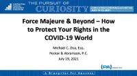 Force Majeure & Beyond - How to Protect Your Right in the COVID-19 World icon