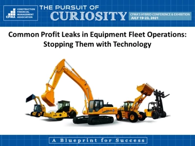 Common Profit Leaks in Equipment Fleet & Using Technology to Stop Them icon