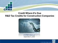 Credit Where It's Due: R&D Tax Credits for Construction Companies  icon