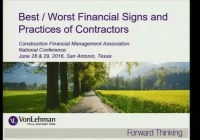 Best/Worst Financial Signs & Practices for Contractors ENCORE icon